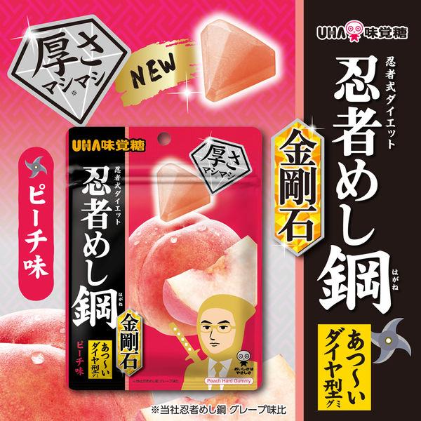 LOHACO - グミ 食べきりサイズ 忍者めし鋼 金剛石 ピーチ味 1セット(1個×3)