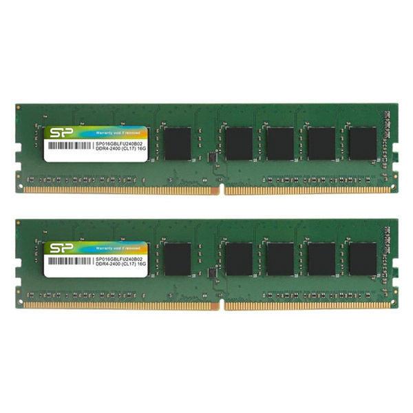 LOHACO - 増設メモリ 16G×2 DDR4 2400 シリコンパワー デスクトップ用