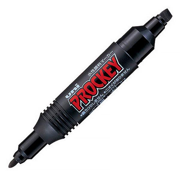 ぷろっきー黒水性 LOHACO - プロッキー 水性サインペン 太・細ツイン 黒 三菱鉛筆 uni