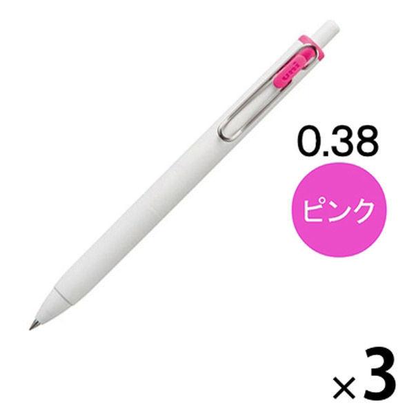 LOHACO - ゲルインクボールペン ユニボールワン 0.38ミリ ピンク