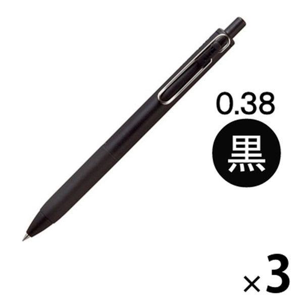 LOHACO - ゲルインクボールペン ユニボールワン 0.38ミリ 黒（黒軸