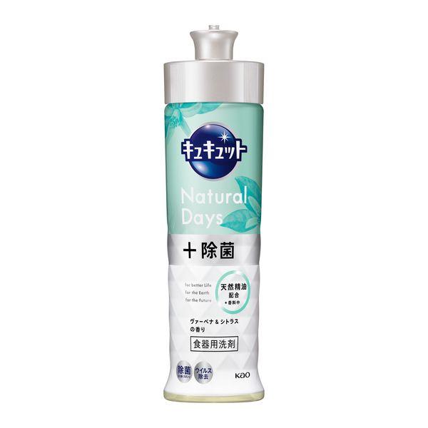 キュキュット Natural Days+除菌 ナチュラルデイズ ヴァーベナ＆シトラス 本体 240ml 1個 食器用洗剤 花王