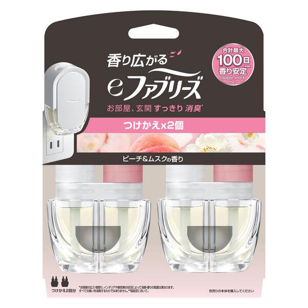 eファブリーズ 室内・玄関用 消臭芳香剤 ピーチ＆ムスク 付替 26mLx2 1個　P＆G