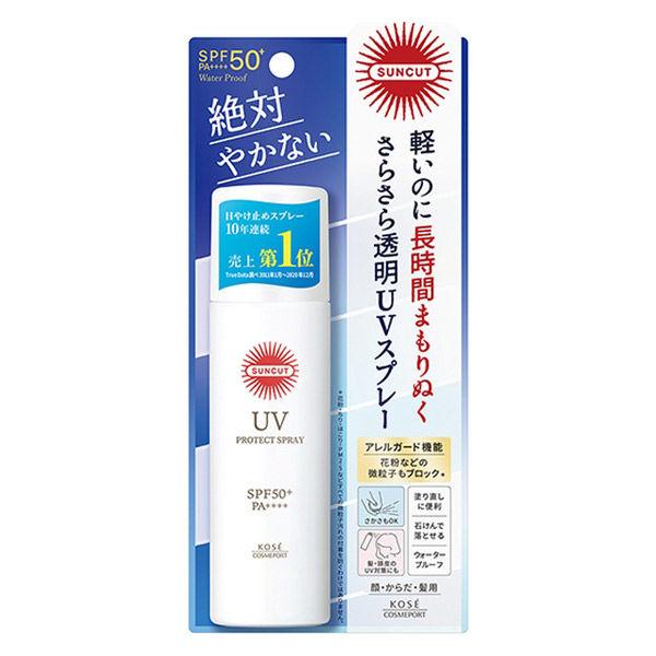 サンカットr プロテクトuvスプレー 無香料 Spf50 Pa 60g 全身 体 コーセーコスメポート 髪 日焼け止め 大きな割引 顔