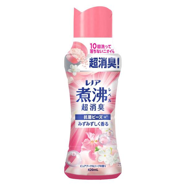 LOHACO - レノア 煮沸レベル超消臭 抗菌ビーズ ピュアブーケ＆ソープ