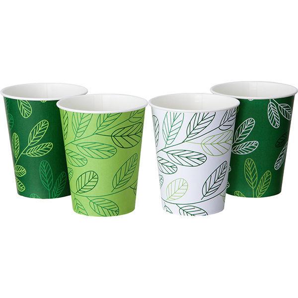 LOHACO - 紙コップ リーフ 275ml（9オンス） 1セット（50個入×50袋
