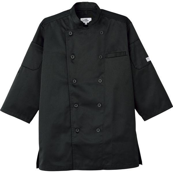 チトセ 最大92％オフ コックシャツ 七分袖 兼用 AS-8612 格安販売中 黒 取寄品 4L