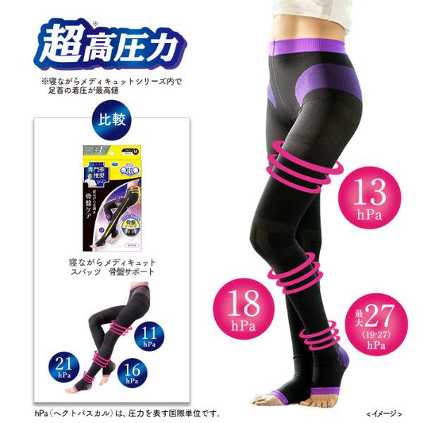LOHACO - 寝ながらメディキュット 着圧 スパッツ 骨盤ケア サポート EX