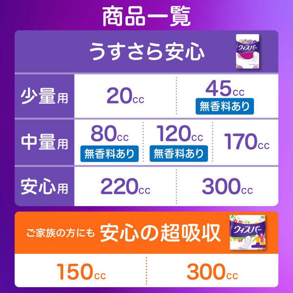 LOHACO - ウィスパー うすさら安心 吸水パッド 長時間・夜でも安心用