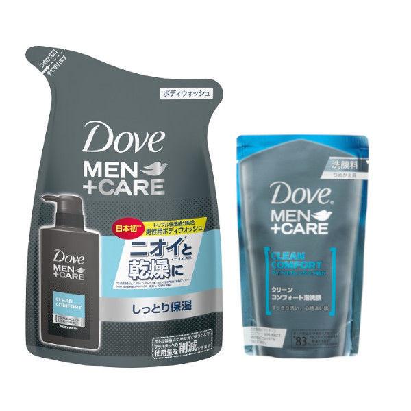 Dove MEN ダヴメン +ケア ボディソープ + 泡タイプ 洗顔料 セット品 メンズ 男 ユニリーバ