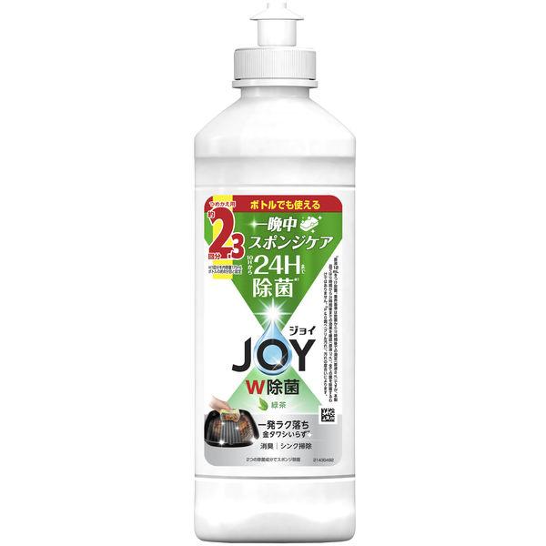 ジョイ JOY W除菌 食器用洗剤 緑茶 キャップ付き 詰め替え 大容量ボトル 300mL 1個 P＆G