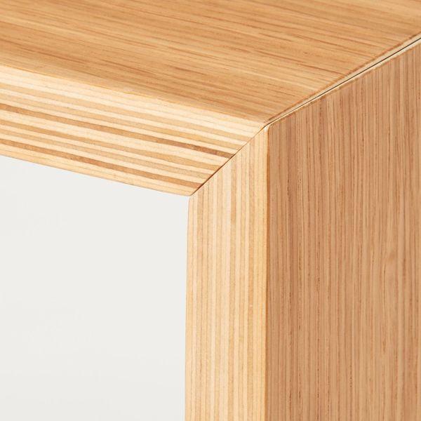 LOHACO - 無印良品 コの字の家具 積層合板 オーク材 幅70cm 幅70×奥行