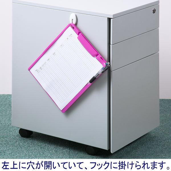 アスクル バインダー クリップボード A4タテ ピンク オリジナル 