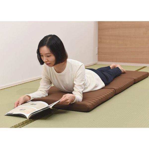 LOHACO - 西川 ごろ寝マット 長座布団 三つ折り 高反発ウレタン