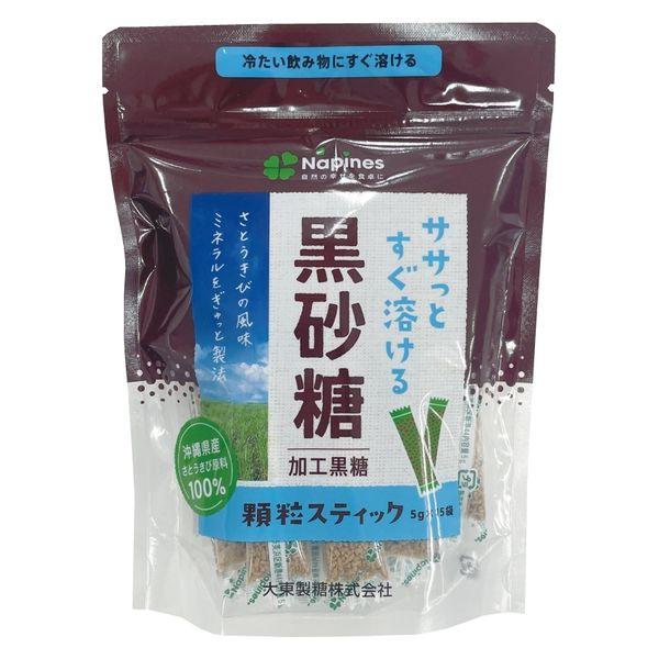 LOHACO - 黒砂糖 顆粒スティック75g（5g×15本） 2袋 大東製糖