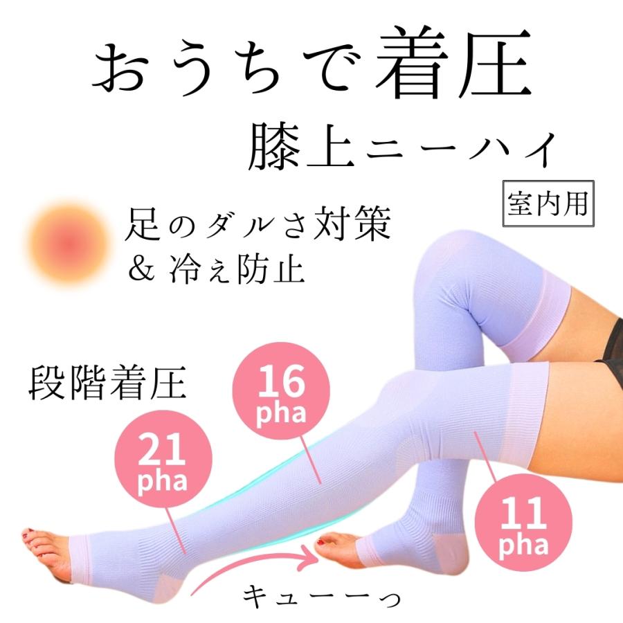 着圧ソックス ニーハイ 夜用 夜 レディース 寝る時 寝るとき