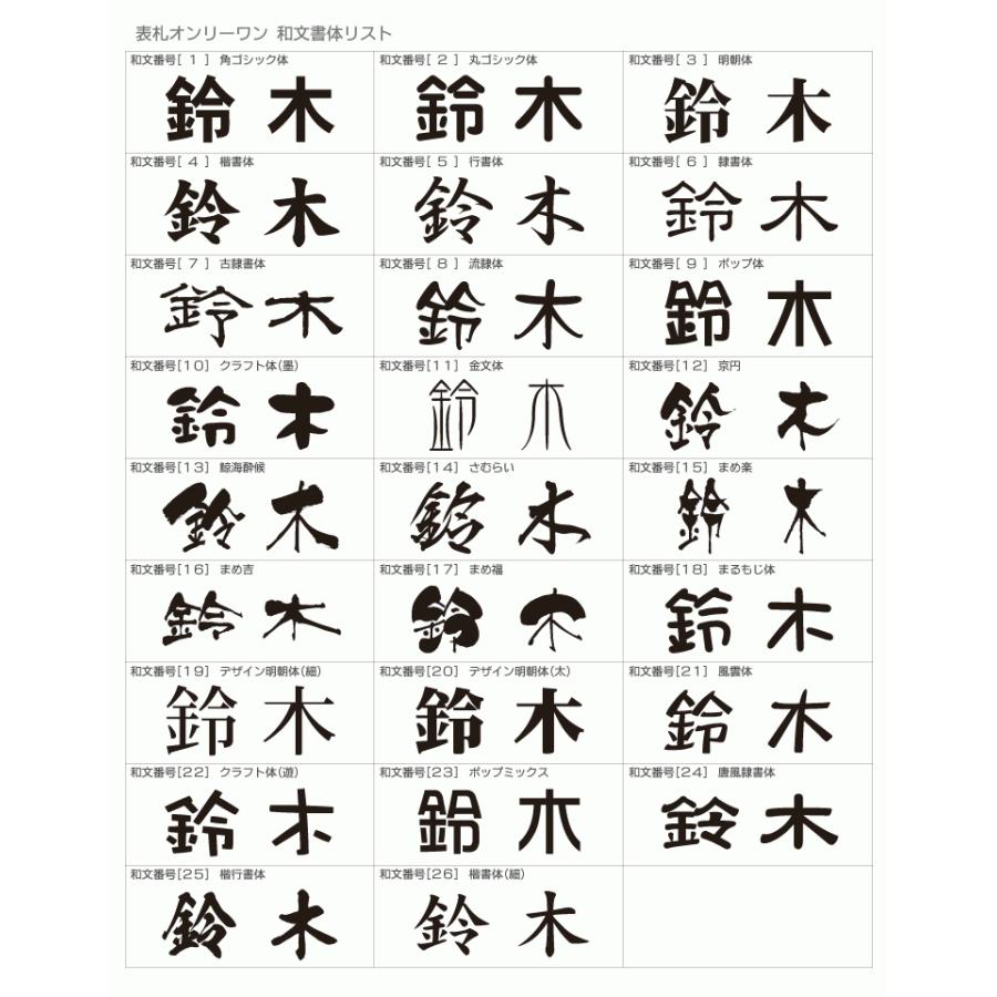 ARASE 表札 梨地ステンレス ふくろう 2B 浮き彫り 凸文字 サイズ変更