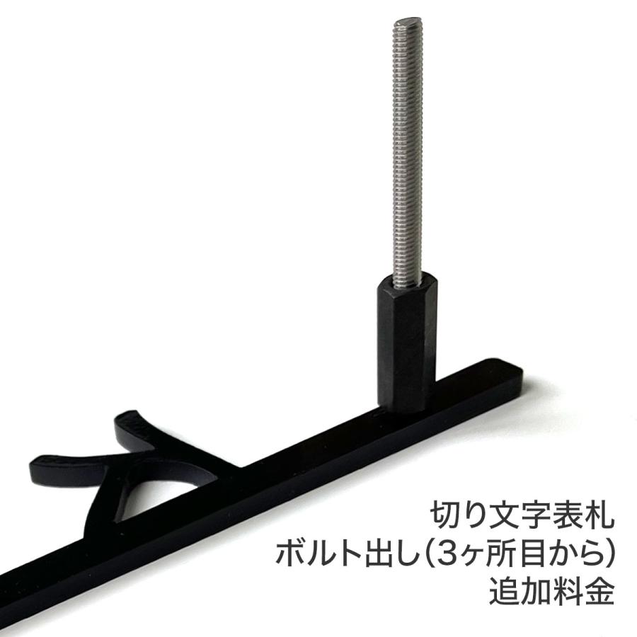 ARASE 切り文字表札ボルト出しタイプ用 ボルト追加料金 （ 3カ所目