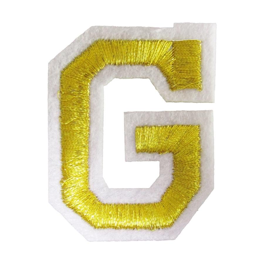 アイロンワッペン アルファベット G 金 g オナモミズハウス 通販 Yahoo ショッピング