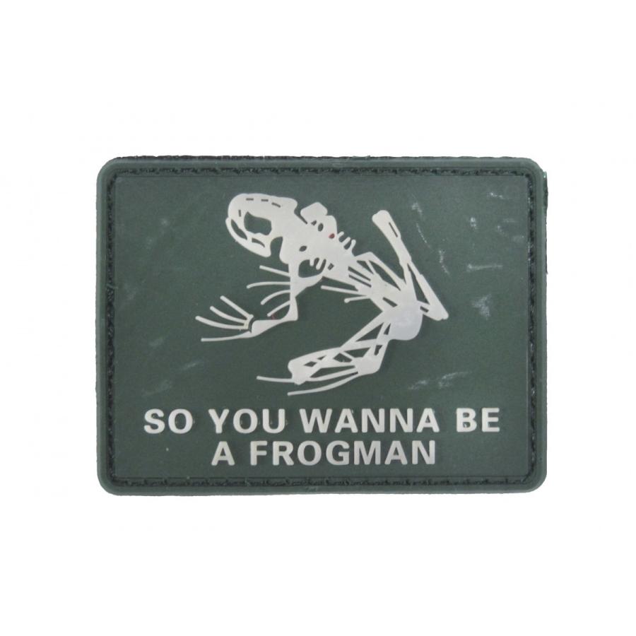 PVC ベルクロワッペン スカルフロッグ アメリカ海軍特殊部隊 Navy