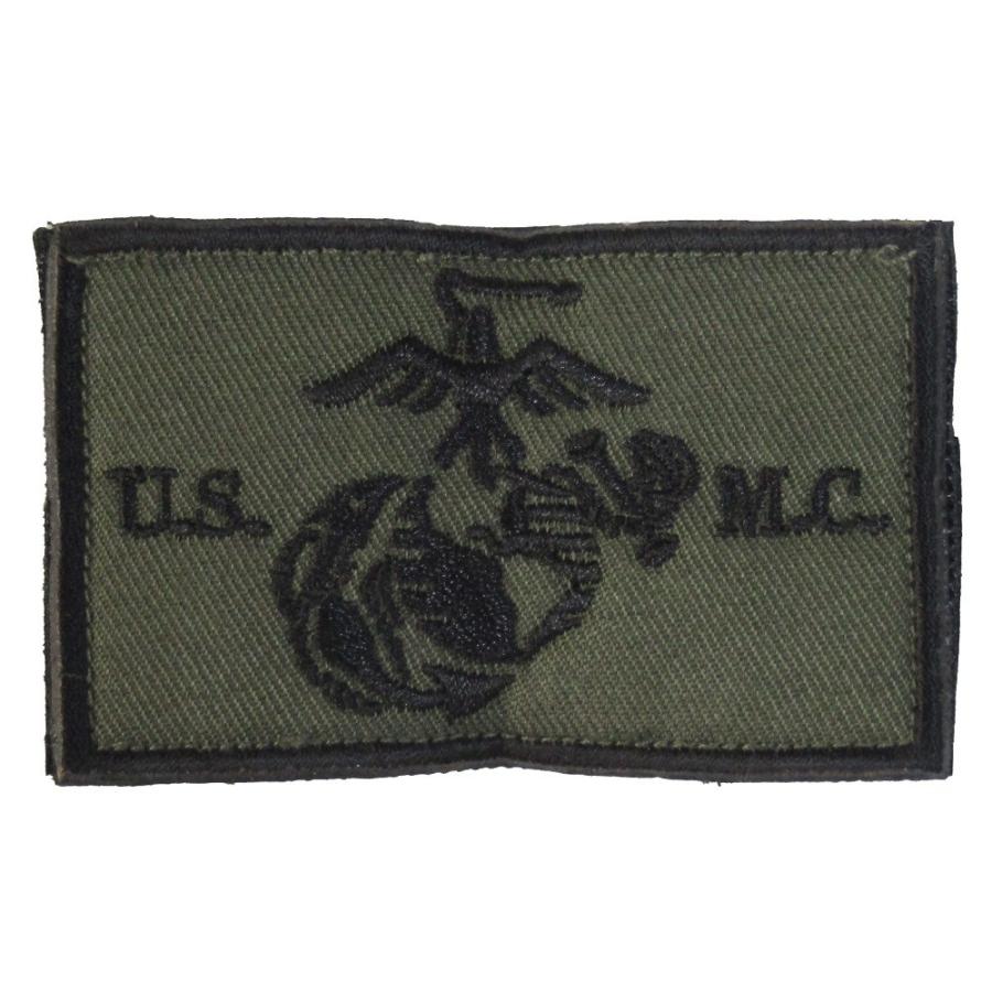 ベルクロワッペン ミリタリー USMC アメリカ海兵隊 緑 : オナモミ