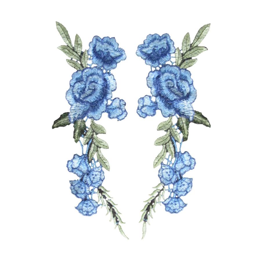 ワッペン 青薔薇 刺繍 1 : オナモミズハウス - 通販 - Yahoo!ショッピング