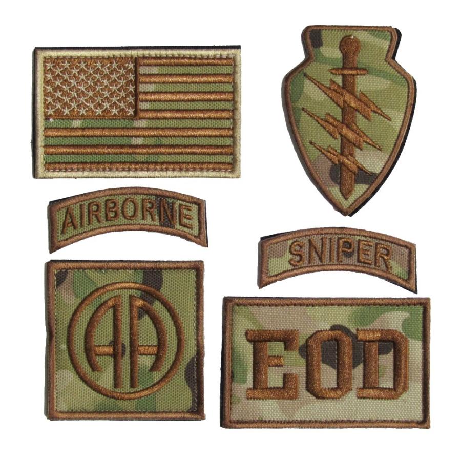 ベルクロワッペン ミリタリー アメリカ陸軍特殊部隊 EOD 狙撃手 CP迷彩