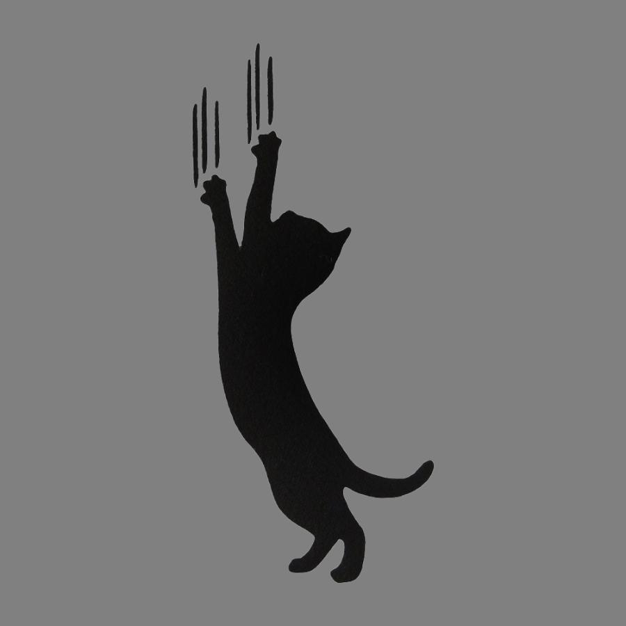 アイロンプリントシート 動物 猫 ネコ 2 ブラック - 和洋裁材料