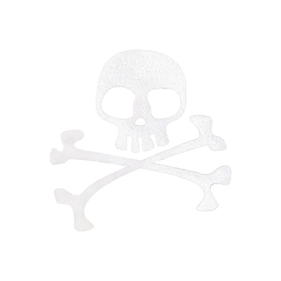 スカル アイロンプリント アイロンプリントシート スカル 2 ホワイト : オナモミズハウス - 通販