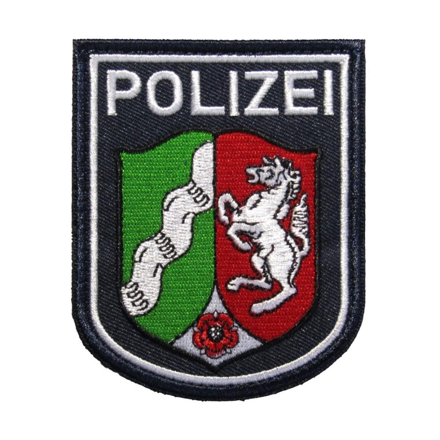 ＢＰドイツ/ノルトライン・ヴェストファーレン州＊警察シャコ帽章（実物） ベルクロワッペン POLIZEI ドイツ 警察 ノルトライン＝ヴェスト