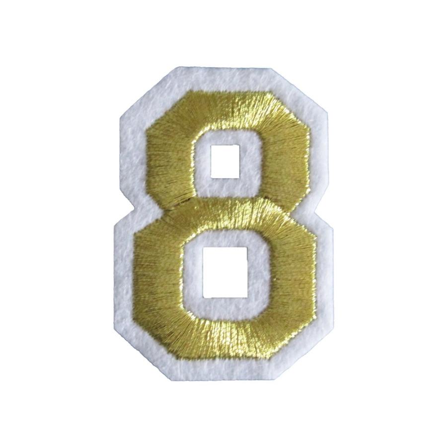 アイロンワッペン 数字 金 刺繍 : オナモミズハウス - 通販 - Yahoo