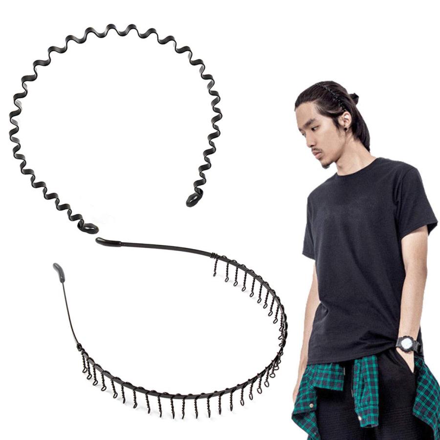 Shefun メンズ カチューシャ スプリング ヘアバンド 鉄 波型 くし付き 滑り止め 痛くない 黒 シンプル 前髪 髪飾り 2本セット Jp159 Yahoo0712 2e1u5 H Style Shop 通販 Yahoo ショッピング