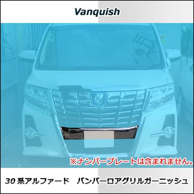 ヴァンキッシュ 30アルファード前期 バンパーロアグリルガーニッシュ