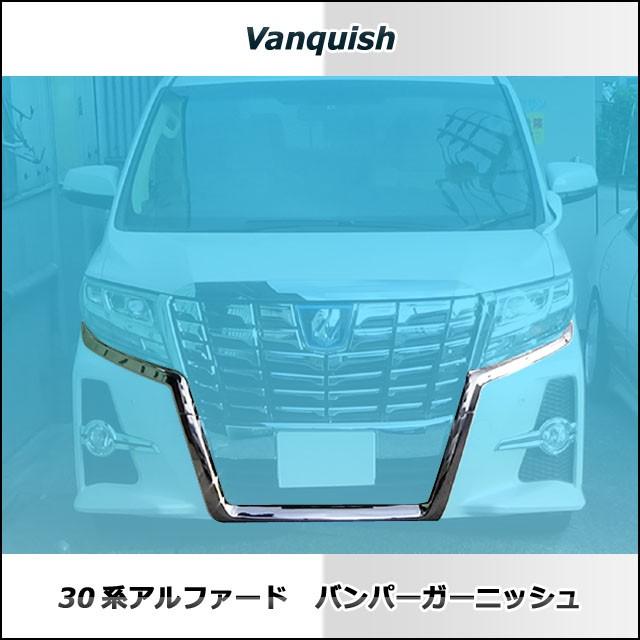 ヴァンキッシュ 30アルファード前期 バンパーガーニッシュ (メッキ