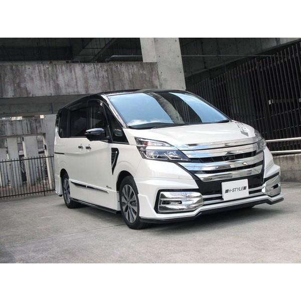 C27セレナ前期型ハイウェイスター用フロントスポイラー 黒 日産純正オプション h-style C27 セレナ ハイウェイスター用 フロントスポイラー フロント
