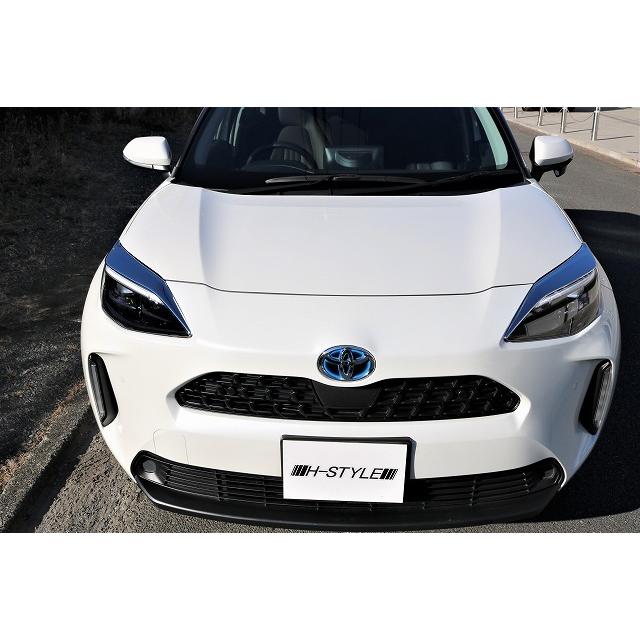 ヤリスクロス アイラインガーニッシュ 左右セット1台分 【オールメッキ