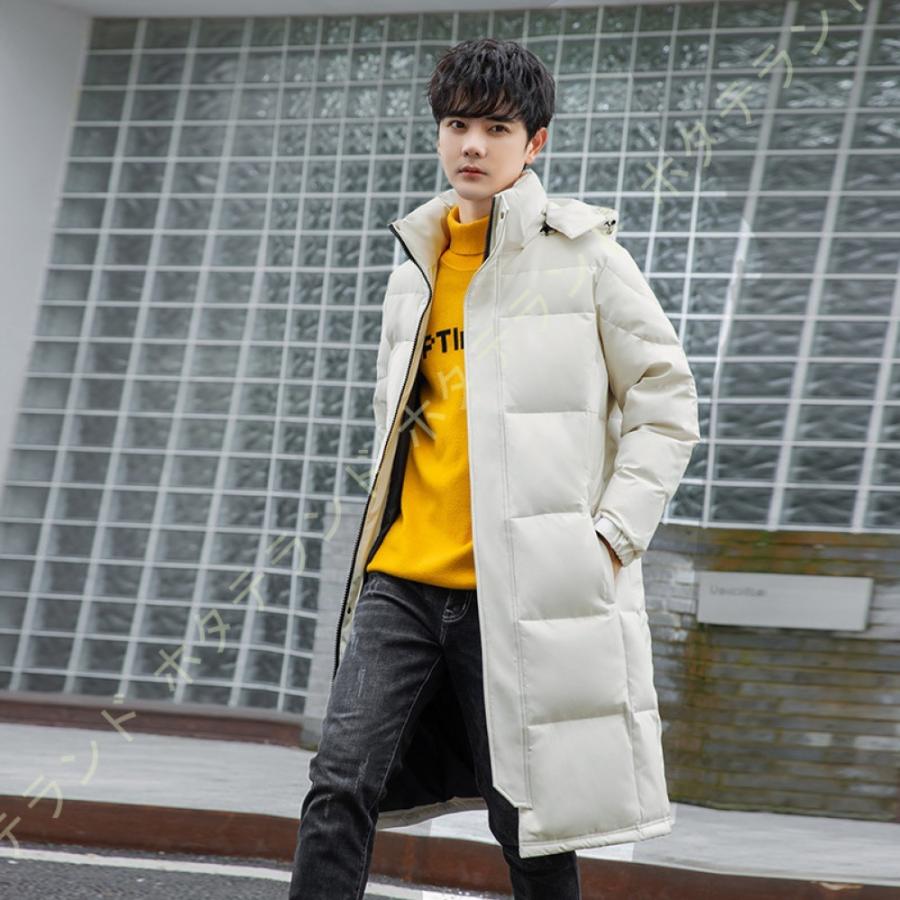 スーパーセール期間限定 メンズ ダウンコート ロングコート 長袖 上着 お出かけ ポケット付き 普段着 メンズジャケット トップス 防寒コート ダウン90 ライトダウン アウター ロングコート メンズ ダウンコート ライトダウン アウター コート アウター