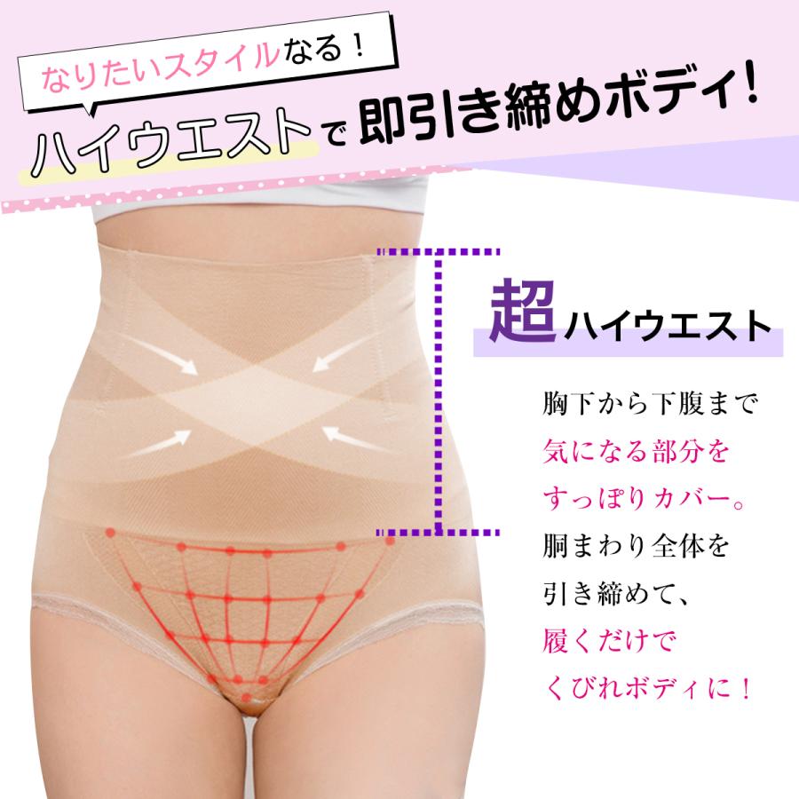 ガードル ハイウエスト ガードルショーツ 骨盤 補正下着 お腹引き締め ぽっこりお腹 1枚履き 大きいサイズ ヒップアップ | ブランド登録なし | 07