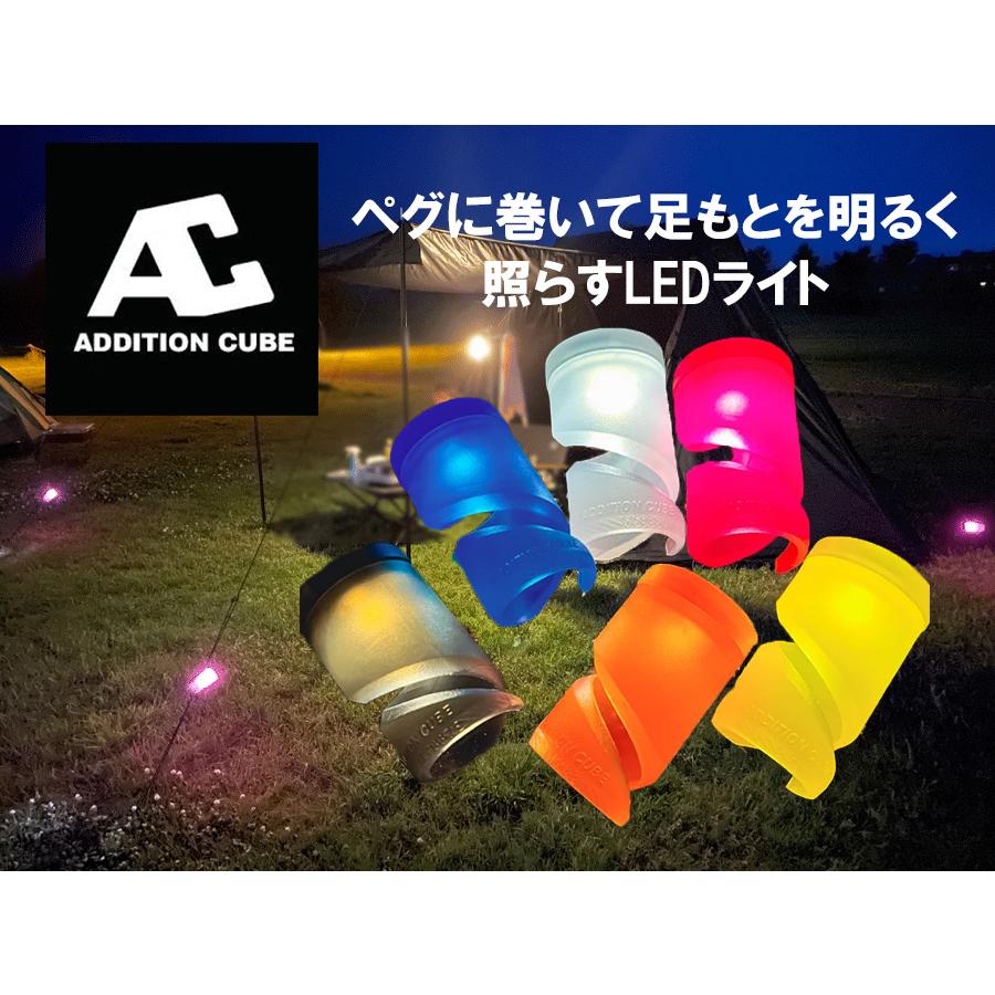 LED ロープライト テント タープ ペグ キャンプ アウトドア ガイロープ