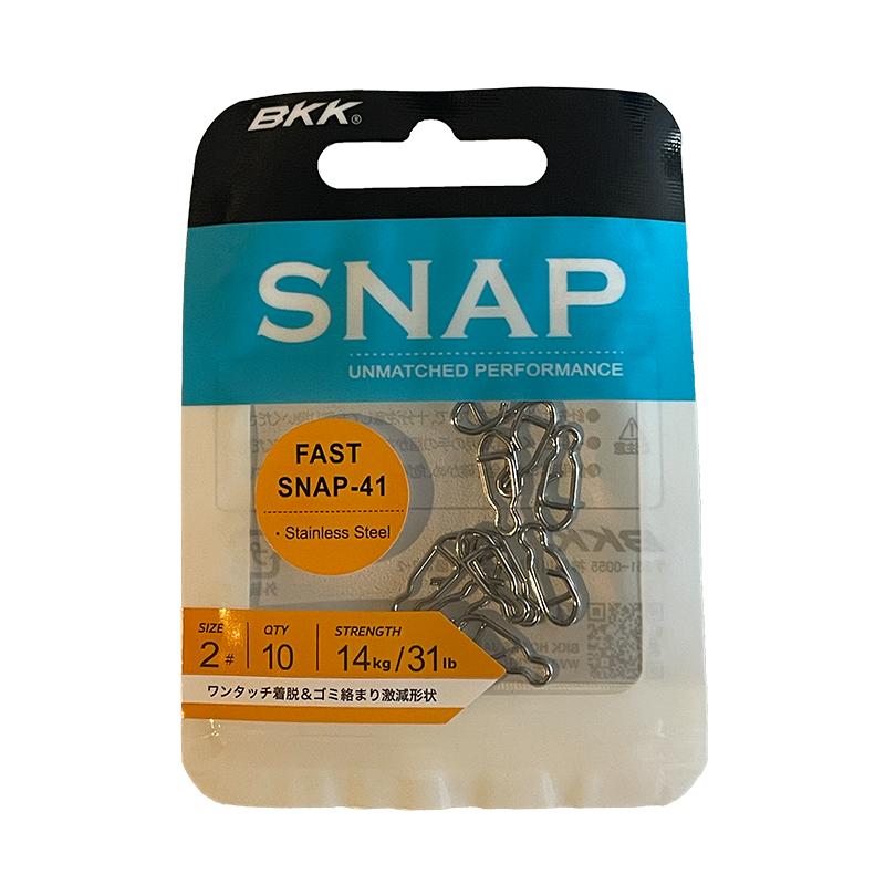 BKK SNAP-41 #2 10個入り ワンタッチ スナップ 釣り 楽 簡単 : H43