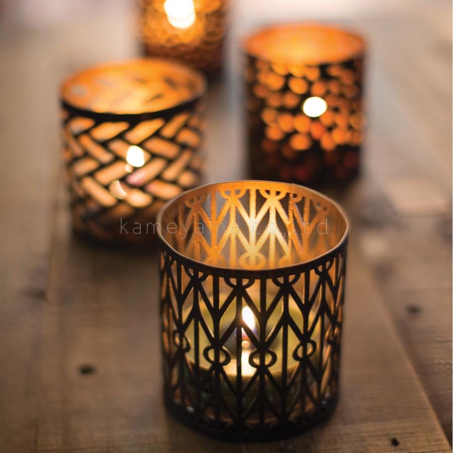 カメヤマローソク　金属製キャンドルスタンド3点セット カメヤマローソク 金属製キャンドルスタンド3点セット