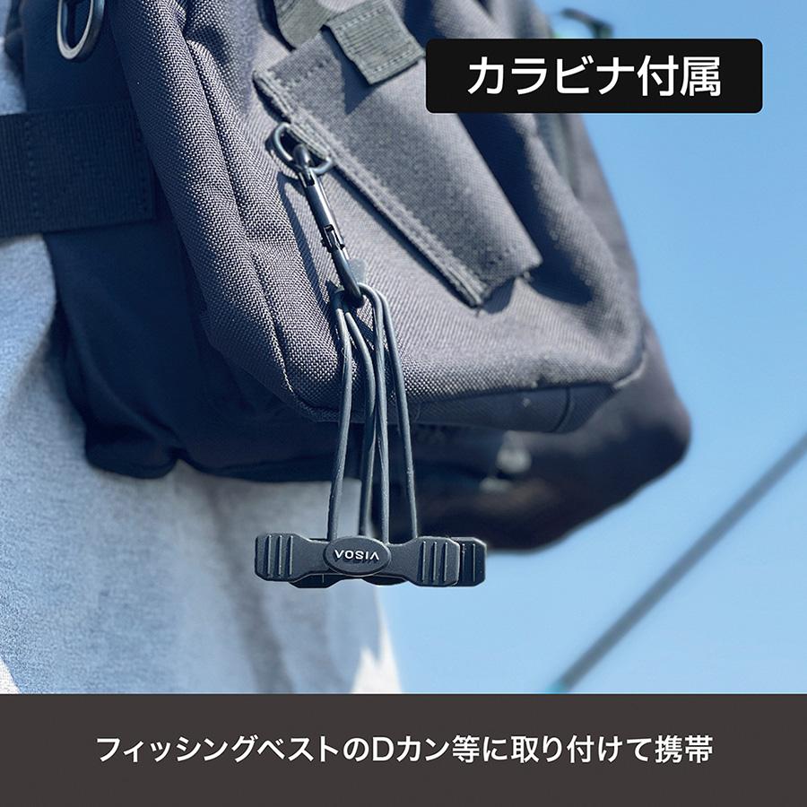 VISOA ロッドバンド EASY ROD BAND 高耐久 シリコーン カラビナ付き 2個入り U-A36 : H43 - 通販 ...