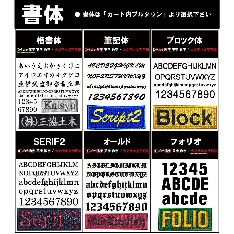 送料無料 5枚入 7文字限定 ネーム刺繍 セミオーダー ワッペン アイロン