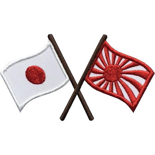 AFO】クロス フラッグ ワッペン【ツイル生地】【ゆうパケット配送対象