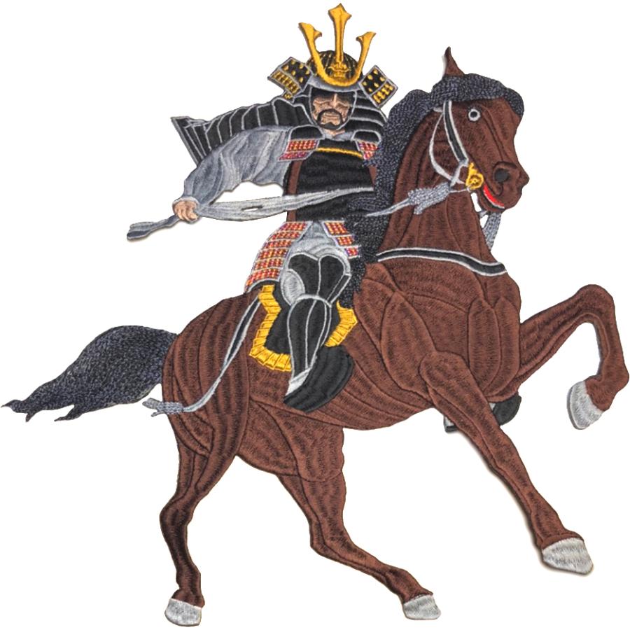 楠木正成 大楠公 ワッペン 特大 274mm x 273mm アイロン接着【ゆう