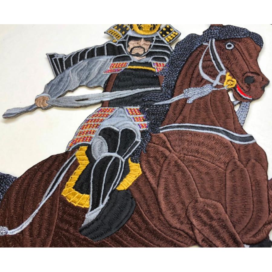 楠木正成 大楠公 ワッペン 特大 274mm x 273mm アイロン接着【ゆう