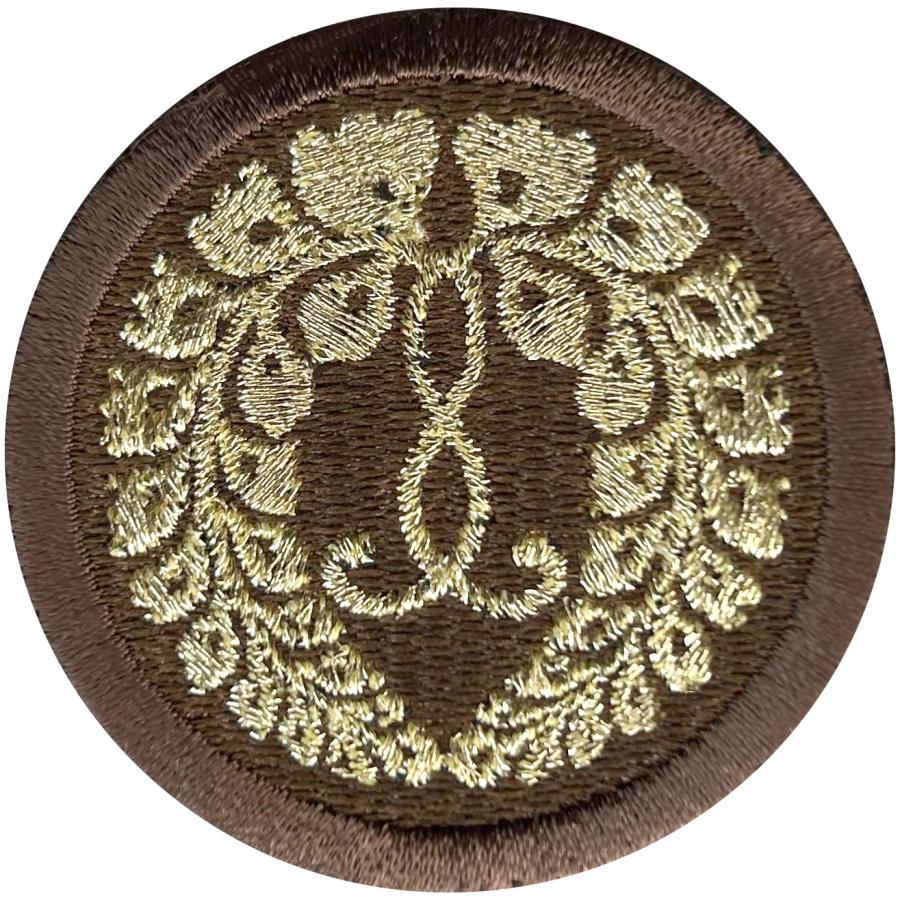 家紋116】西本願寺ふじ 家紋 ワッペン 西六条藤 京都市西本願寺 大谷