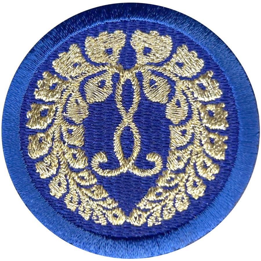 家紋116】西本願寺ふじ 家紋 ワッペン 西六条藤 京都市西本願寺 大谷