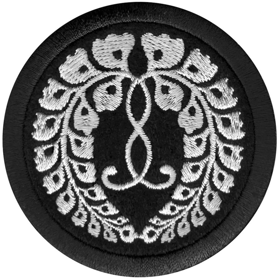 家紋116】西本願寺ふじ 家紋 ワッペン 西六条藤 京都市西本願寺 大谷