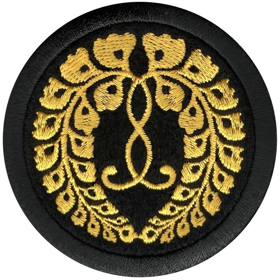 家紋116】西本願寺ふじ 家紋 ワッペン 西六条藤 京都市西本願寺 大谷